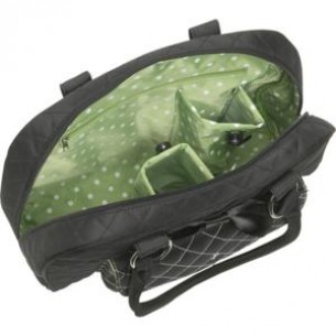 JP Lizzy Black Tea Cate Shoulder Diaper Bag