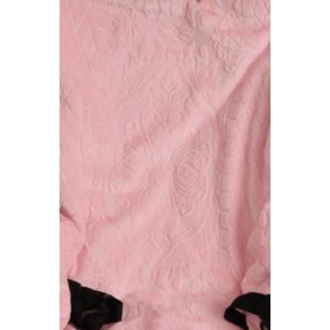 Pointelle Baby Pink Plush Stroller Liner