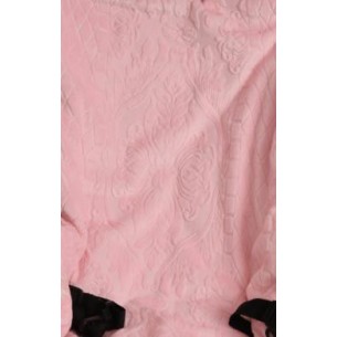 Pointelle Baby Pink Plush Stroller Liner Pointelle Baby Pink Plush Stroller Liner