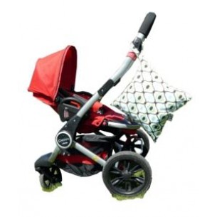 Pink Whimsy Starling Baby Wet Bag Diaper Clutch