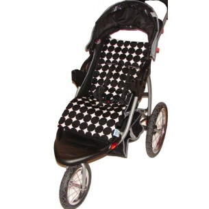 Tivoli Couture Disco Dots Black Stroller Liner Tivoli Couture Disco Dots Black Stroller Liner