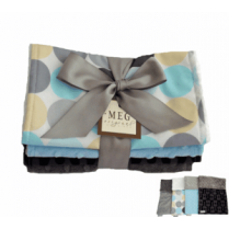 Baby Boy Disco Dot Burp Cloth Gift Set Baby Boy Disco Dot Burp Cloth Gift Set