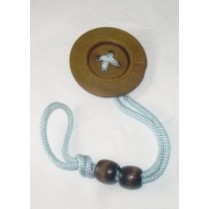 Blue Button Pacifier Holder Clip Blue Button Pacifier Holder Clip