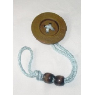 Blue Button Pacifier Holder Clip Blue Button Pacifier Holder Clip