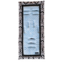 Booyah Baby Blue Divine Damask Stroller Liner Booyah Baby Blue Divine Damask Stroller Liner