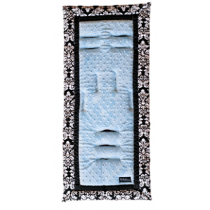 Booyah Baby Blue Divine Damask Stroller Liner