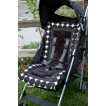 Booyah Baby Black Round & Round Stroller Liner Booyah Baby Black Round & Round Stroller Liner