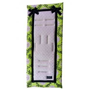 Booyah Baby Green & Pink Blossom Lane Stroller Liner Booyah Baby Green & Pink Blossom Lane Stroller Liner