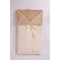 Ivory Bow Stroller Bunting Footmuff