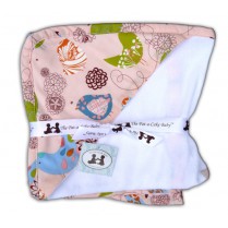Pink Whimsy Starling Hooded Baby Towel