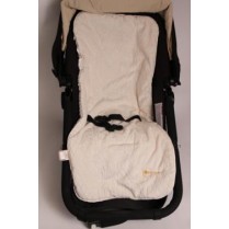 Pointelle Baby Ivory Plush Stroller Liner