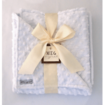 Snow White Minky Dot Blanket Snow White Minky Dot Blanket