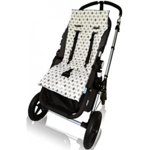 Tivoli Couture Black Fluer De Lis Stroller Liner Tivoli Couture Black Fluer De Lis Stroller Liner