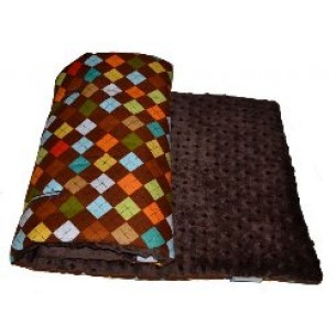 Tivoli Couture Chocolate Argyle Stroller Liner Tivoli Couture Chocolate Argyle Stroller Liner