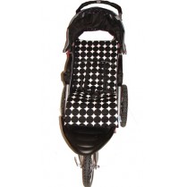 Tivoli Couture Disco Dots Black Stroller Liner