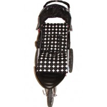 Tivoli Couture Disco Dots Black Stroller Liner Tivoli Couture Disco Dots Black Stroller Liner