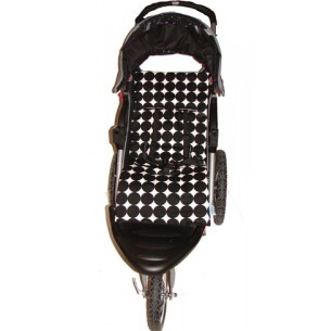 Tivoli Couture Disco Dots Black Stroller Liner Tivoli Couture Disco Dots Black Stroller Liner