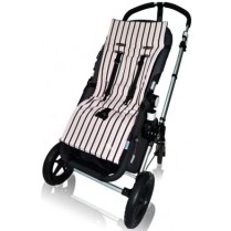 Tivoli Couture Pink Candy Stripe Stroller Liner Tivoli Couture Pink Candy Stripe Stroller Liner