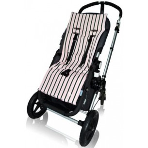 Tivoli Couture Pink Candy Stripe Stroller Liner Tivoli Couture Pink Candy Stripe Stroller Liner