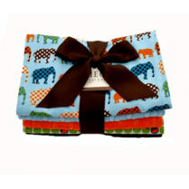 Urban Zoo Dot Burp Cloth Deluxe Gift Set