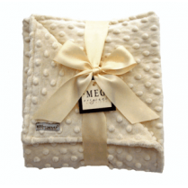 Vanilla Cream Minky Dot Blanket Vanilla Cream Minky Dot Blanket