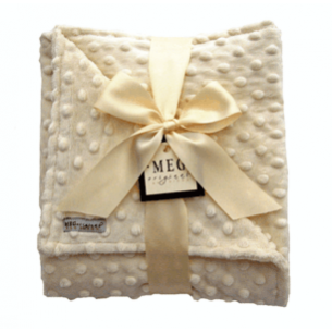 Vanilla Cream Minky Dot Blanket Vanilla Cream Minky Dot Blanket